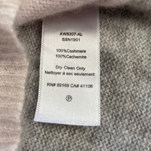 ATM Anthony Thomas Melillo Pink Colorblock Cashmere Sweater XS - Picture 16 of 16